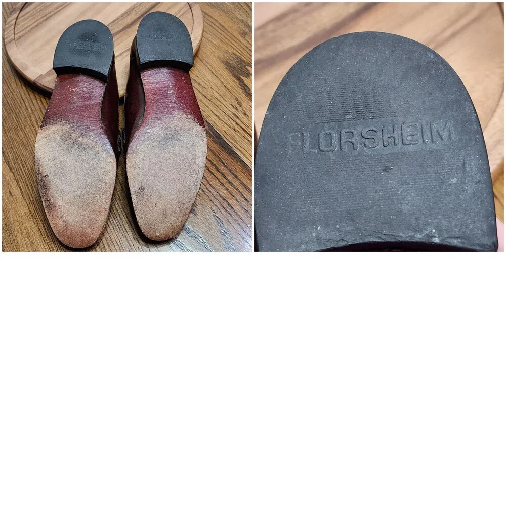 Florsheim Dress Shoes Mens Size 11 F Brown Leather Tassel Slip On Square Toe